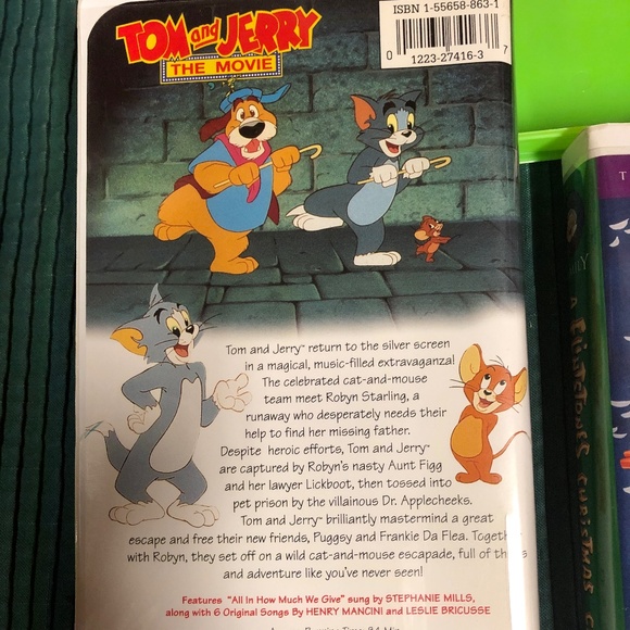 3 VHS Kid's Movies Tom & Jerry, Flintstones Christmas, Bob the Builder, family - Picture 6 of 10